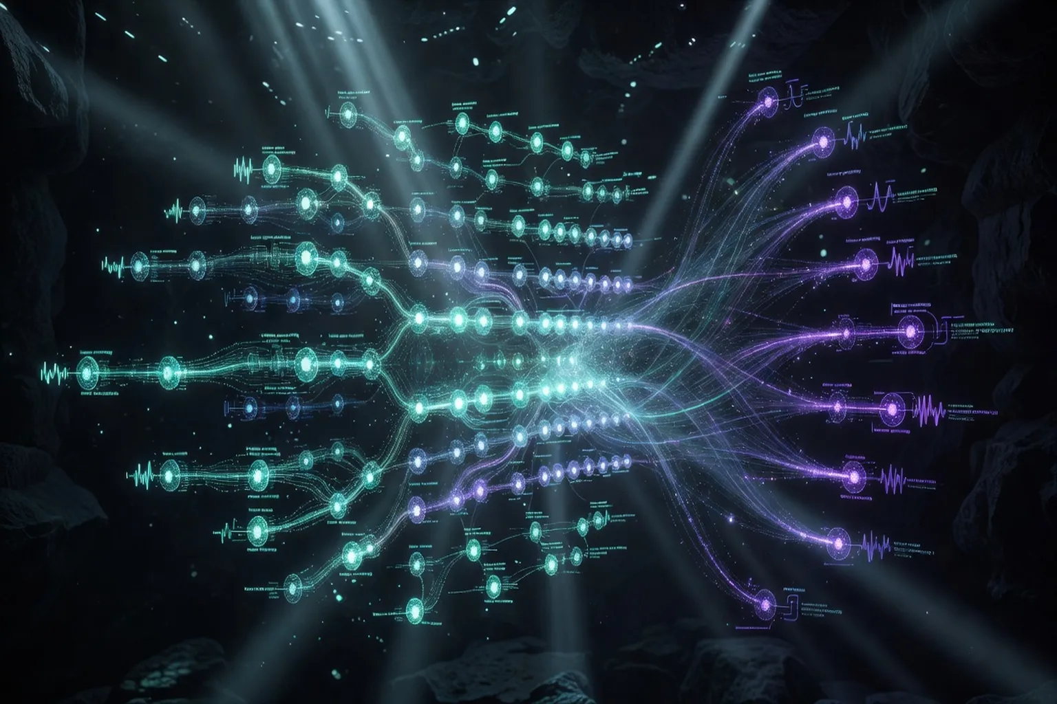 Visual representation of latent space in audio diffusion model showing genre clusters