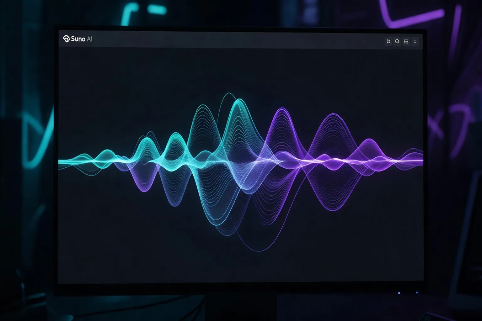 AI music production interface showing stem generation and arrangement timeline