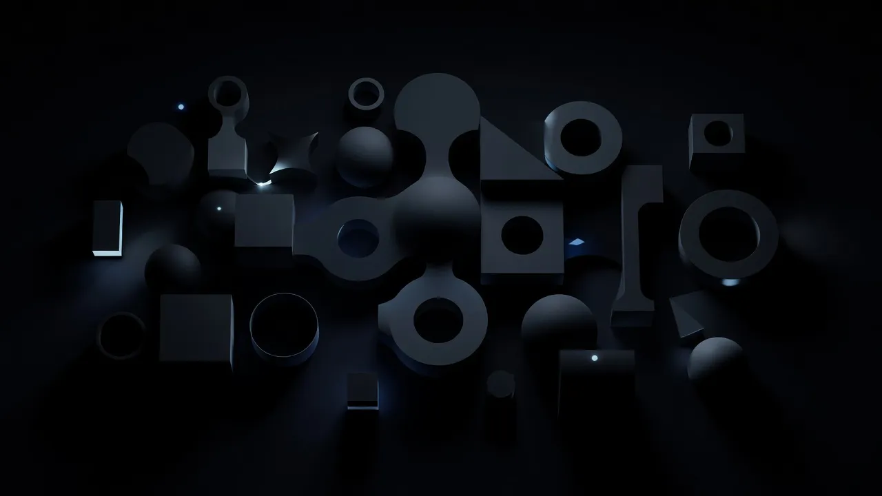 Raymarched 3D scene with signed distance functions and global illumination